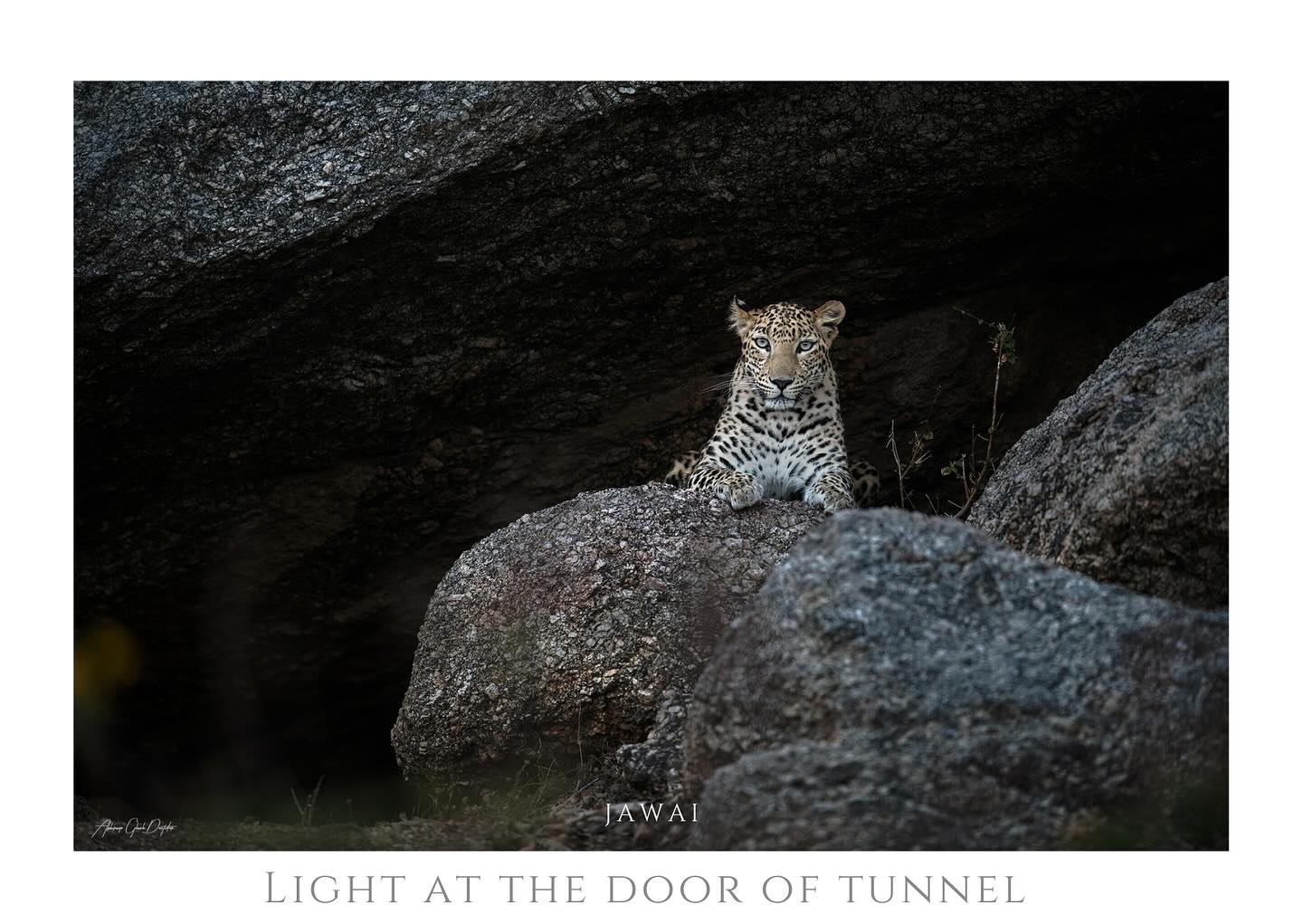Light at the entrance to a shelter